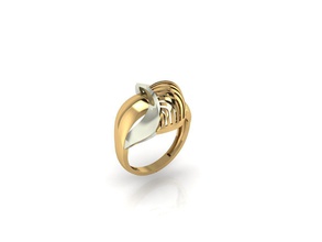 nuevo anillo 028 la joyería de oro moda y belleza diamante boda el brazalete joya cad platino compromiso imprimible plata engagem zafiro los anillos 3d print model - Mito3D