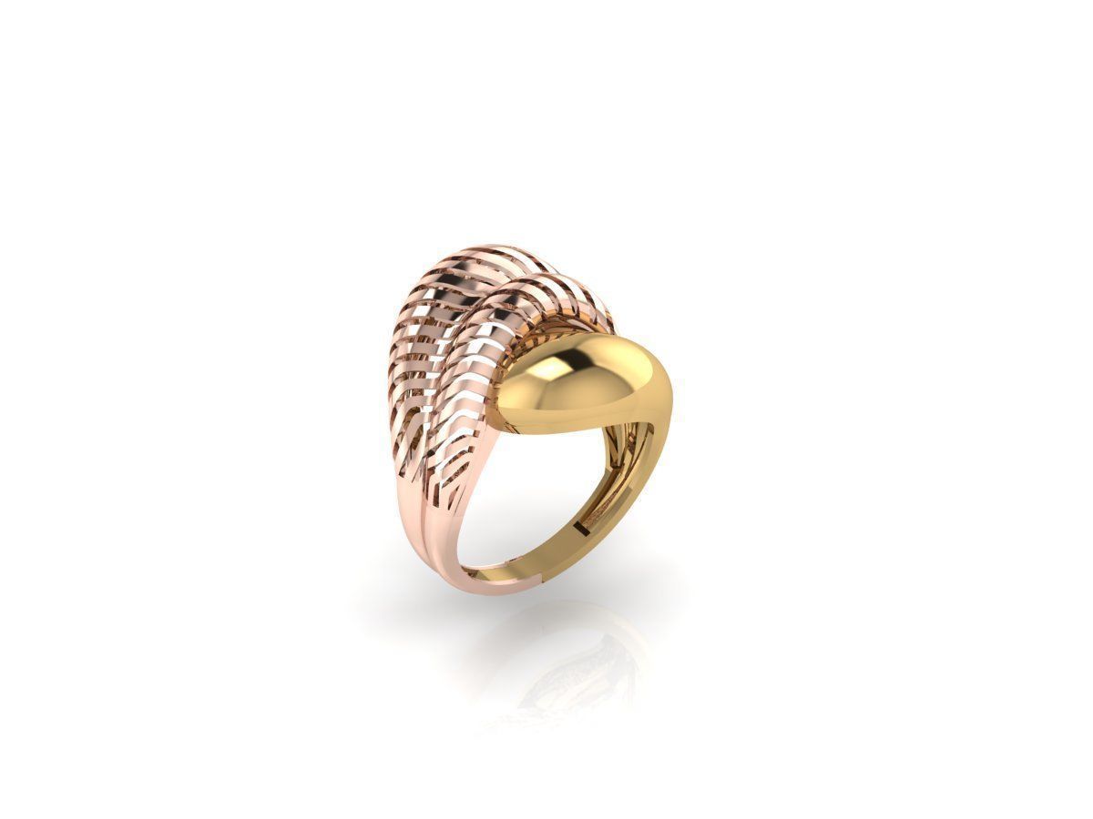 novo anel 033 jóias ouro sterling de casamento o engajamento jóia printable diamante prata solitaire imprimir moda beleza impressão platina gem anéis 3D print model - Mito3D