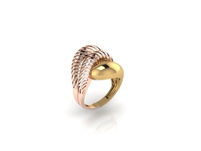 nuovo anello 033 gioielli oro la sterlina matrimonio di fidanzamento gioiello stampabile diamante argento solitaire nozze stampa moda e bellezza diamanti disco platino gemma anelli 3d print model - Mito3D