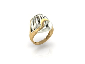 yüzük 037 altın moda güzellik elmas düğün mücevher takı angagem nişan cad yazdırılabilir giyim yakut yüzükler 3d print model - Mito3D
