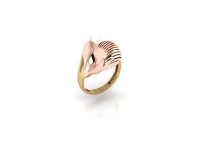 nuevo anillo 038 la joyería de oro moda y belleza diamante boda el joya compromiso platino imprimible plata brillante gem sterling amor ruby prendas vestir los anillos 3d print model - Mito3D