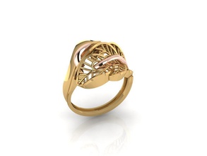 novo anel 046 jóias ouro da forma sterling printable moda beleza de diamante casamento o engajamento jóia vintag solitaire cad brilhantes brinco noivado anéis 3d print model - Mito3D