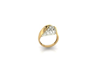 new ring 049 jewelry gold gem wedding engagement jewel jewellery printable diamond silver engagem fashion beauty rhino cad ruby rings 3d print model - Mito3D