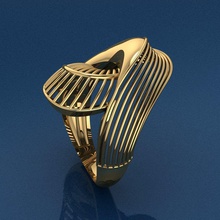 novo anel de 9 jóias ouro da forma moda beleza diamante casamento pulseira jóia engaggem prata printable o engajamento gem brilhantes sterling noivado anéis 3d print model - Mito3D