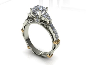 r356 yeni alyans sanat yüzük takı elmas mücevherleri Safir beyaz altın sterling Gümüş nişan düğün yazdırılabilir tasarım kolye küpe harika iyi insan yüzüğü paralar rozetleri paraları 3d print model - Mito3D