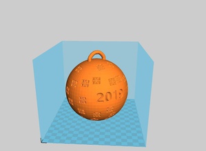 nuovo anno, palla casa capodanno natale simbolo la decorazione arredamento 3d print model - Mito3D