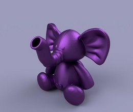 legais elefante narguilé bocal boca adaptador cachimba passatempo faça shisha 3d print model - Mito3D