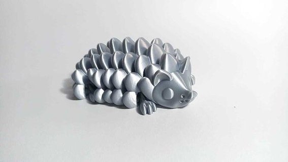 bonito flexi erizo impresión sitio articulado lindo juguete animal Arte pequeño juegos juguetes 3d print model - Mito3D