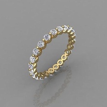 nice house eternity band ring 3d model render jewel gem engagement wedding jewellery diamond printable gold jewelry engagem fashion sterling white brilliant solitaire beauty rings pendants 3d print model - Mito3D