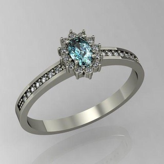 nice ring gems jewelry diamond female brilliant engagement printable cad gift 3dm stl max obj gem exclusive fashion gold rhiho cnc rings 3d print model - Mito3D