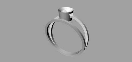 nice ring jewelry jewerly gold silver printebel rings 3d print model - Mito3D