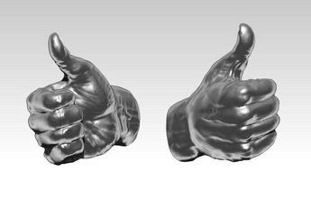 super sympa les meilleures cool geste de la main symbole art le l'homme corps bras doigt mieux ok jusqu' imprimable joyau cnc femme réaliste détaillée sculptures 3d print model - Mito3D