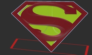 nicholas cage superman emblem dc lives hero comic character superhero tim burton concept hobby diy 3d print model - Mito3D