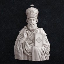 nicola taumaturgo icona dio statua religione nicholasthewonderworker art sculture 3d print model - Mito3D