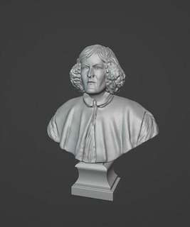 nicolao Copernico Niccolò aneto Nicola scienziato Rinascimento arte sculture 3d print model - Mito3D