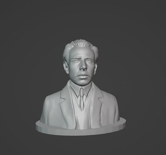 Niels Bohr nielsbohr dinamarquês físico modelo atômico nobel Premio Nobel einstein Schrodinger Rutherford cientista arte esculturas 3D print model - Mito3D