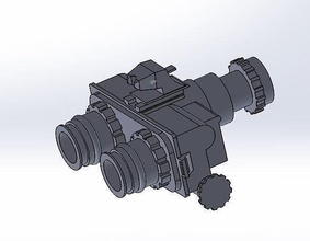 night vision binoculars pvs 7 replica prop military visor binocular pvs7 navy hobby diy 3d print model - Mito3D