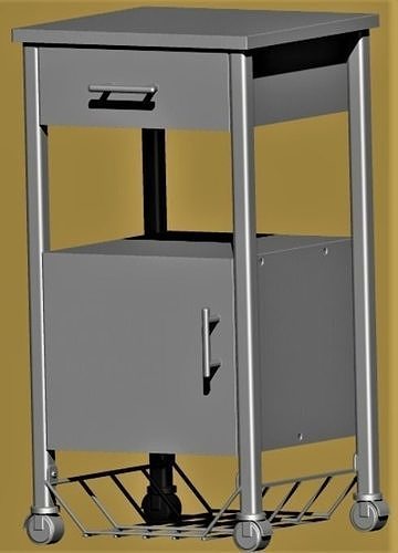table nuit hôpital chevet supporter tiroir modèle vray max réaliste meubles intérieur moderne conception chambre décoration contemporain cabinet espace rangement maison 3D print model - Mito3D