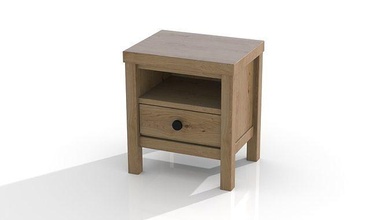nightstand bedside table wooden design realistic bed dresser night sleep furniture cabinet wood model interior detailed loft beautiful oak house 3d print model - Mito3D