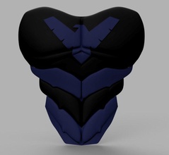 nightwing poitrine armure libre masque merle dccomique batman loisir diy 3d print model - Mito3D