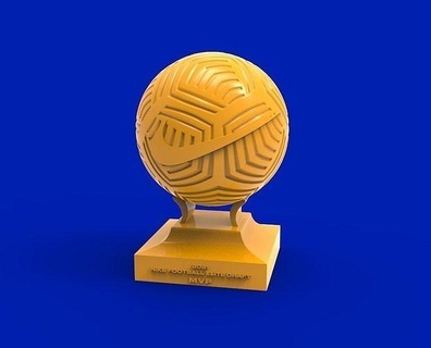 nike calcio trofeo gratuito migliore messi cristiano arte sculture 3d print model - Mito3D