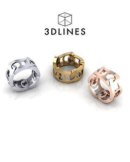 uomini oro squillare gioielleria platino design arte stampabile argento anelli gioiello diamante lusso moda gemma progettista nozze Fidanzamento brillante 3d print model - Mito3D