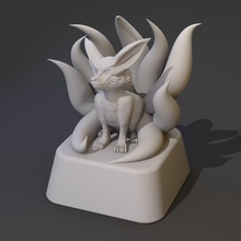 ninetails keycap cherrymx mechanicalkeycap ninetail custom anime game movie naruto games toys accessories 3d print model - Mito3D