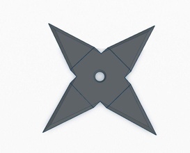 ninja star v2 - 4 noktası hobi-diy yıldız atma bıçak hobi diy diğer 3d print model - Mito3D