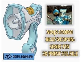 ninja tempesta vento weapon sonico fin energia ranger cosplay fai oggetti scena sentai costume tokusatsu uragano passatempo 3d print model - Mito3D