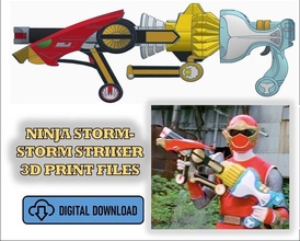 ninja tempête vent armes bundle buteur 3 costume sentai puissance rangers ranger cosplay soutenir diy arme ouragan loisir 3d print model - Mito3D