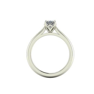 ninon Dion solitaire version2 bijoux mariage argent imprimable engagement Collier diamant bague sterling blanc bijou anneaux 3d print model - Mito3D