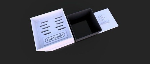 nintendo schalter würfel spiel halter unterstützung box nett original kollektor spiele spielzeuge zubehör 3d print model - Mito3D