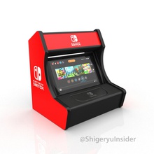 nintendo switch arcade stand nintendoswitch retrogaming bartop accessories dock video game gaming games toys 3d print model - Mito3D