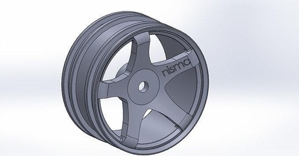 nismo wheels rc car models 1 10 rims nissan hobby diy mechanical parts 3d print model - Mito3D