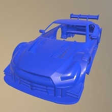 nissan gtr nismo 2014 imprimible coche vehiculo cuerpo espacio 1 10 partes scalextric Tamiya rc miniz tractor kyosho axial traxxas 3d print model - Mito3D