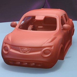 nissan Juke 201 imprimível carro corpo 2011 fenda escalextrico Tamiya rc miniz controle rastejante ninco Kyosho scx axial jogos brinquedos acessórios 3d print model - Mito3D