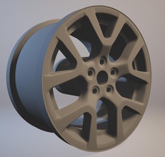 nissan x trail 2014 rim stampabile hobby-fai da te la ruota disco il fai suv hobby automotive 3d print model - Mito3D