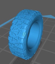 nitto mud grappler tire scale 1-10 rc 3d printable stl wheel car vehicle rim 1 10 hobby diy automotive scalable resin games toys 3d print model - Mito3D