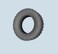 nitto mud grappler pneu échelle de 1 à 10 loisirs-bricolage rc des pneus la boue 3d imprimable stl roue voiture véhicule jante tout l'échelle passe-temps le bricolage hobby l'automobile 3d print model - Mito3D