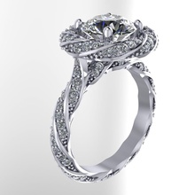 nn002 la joyería brillantez anillo jelwel ringdiamond el diamante los anillos 3d print model - Mito3D