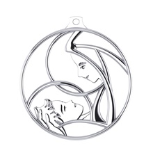 nn008 ornement marie jésus bijoux joyeusement pendentif or diamant pendentifs 3d print model - Mito3D
