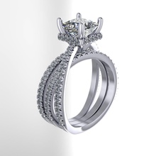 nn009 jewelry diamond ring diamondring jewel rings 3d print model - Mito3D
