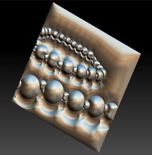 n ° 23 de perles la mode collier pendentif les stl modèle cnc routeur graveur sculpture artcam décor aspire cut3d l'imprimante basorelief sexy femmes un soulagement l'usinage d'autres 3d print model - Mito3D