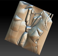 n ° 8 femmes cravate art stl de modèle la cnc routeur graveur sculpture machine artcam décor l'élément aspire cut3d 3d l'imprimante basorelief sculptures 3d print model - Mito3D