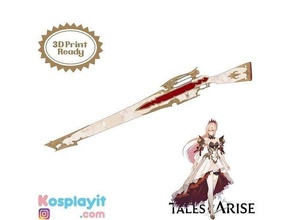 nobel rose gun 3d model - tales cosplay games toys 3d print model - Mito3D