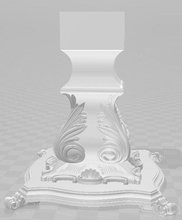 nogki1 cnc de la impresión 3d art nogki uzor el ajedrez antiguo antigüedades clásico ganar las esculturas 3d print model - Mito3D