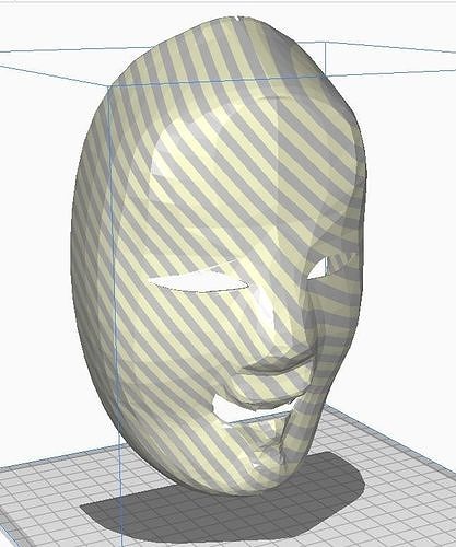 nohmaskfirstproject japonés teatro tradicional lowpoly máscara Moda 3D print model - Mito3D