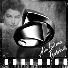 negro estrellas ava Lavinia Gardner anillo famosos suave brillante fundamental geométrico grande joyería joya sencillo Derecho pesado elegante plata libra esterlina modelo 3d anillos 3d print model - Mito3D