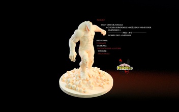 nomu - my hero academia man character body bokunohero boku no academy art sculptures 3d print model - Mito3D