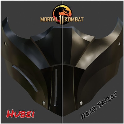 novato saibot máscara mortal kombat 11 hubei noob saibot cosplay mk11 kombat armadura casco escorpión cero lluvia fumar ermac reptil moda 3d print model - Mito3D